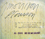 1968 Jim Morrison Signed Check
