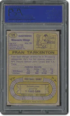 PSA Set Registry: The 1974 Topps Football Card Set, Kicking a