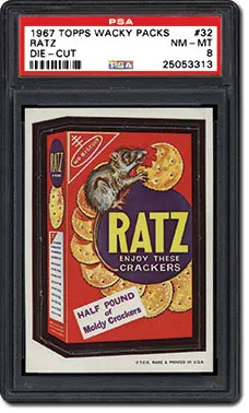 rare wacky pack cards Wacky Packages ANS All New Series I One 55 Sticker Trading Card Set To —  TvMovieCards.com main image 0