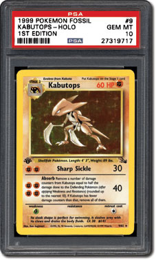 PSA Set Registry: Collecting the 1999 Pokmon Fossil 1st Edition Card Set
