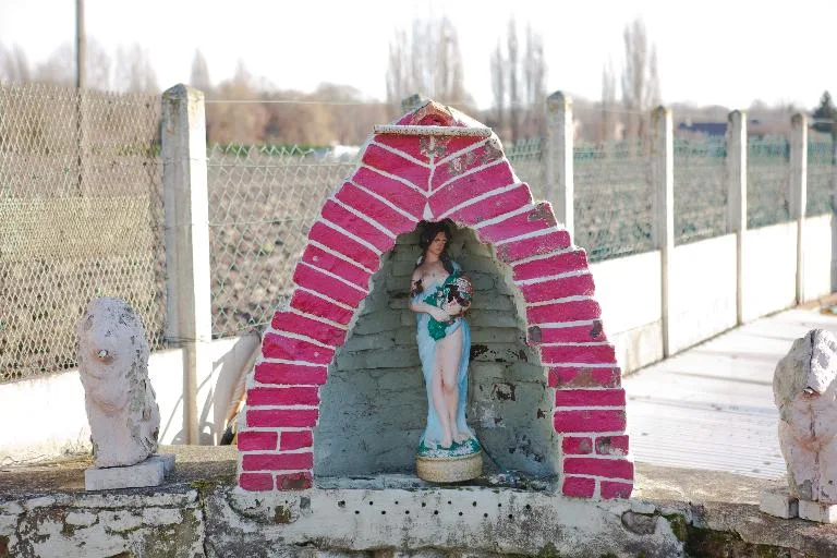 La madone encore en place en 2015. Photographie Hubert Bouvet