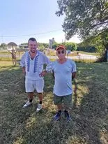 Jean-Claude et mon cousin Louis qui m'accompagnait ce jour là. 