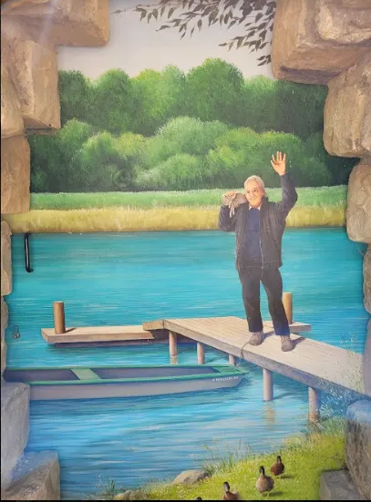 Portrait de Fernand près de son étang