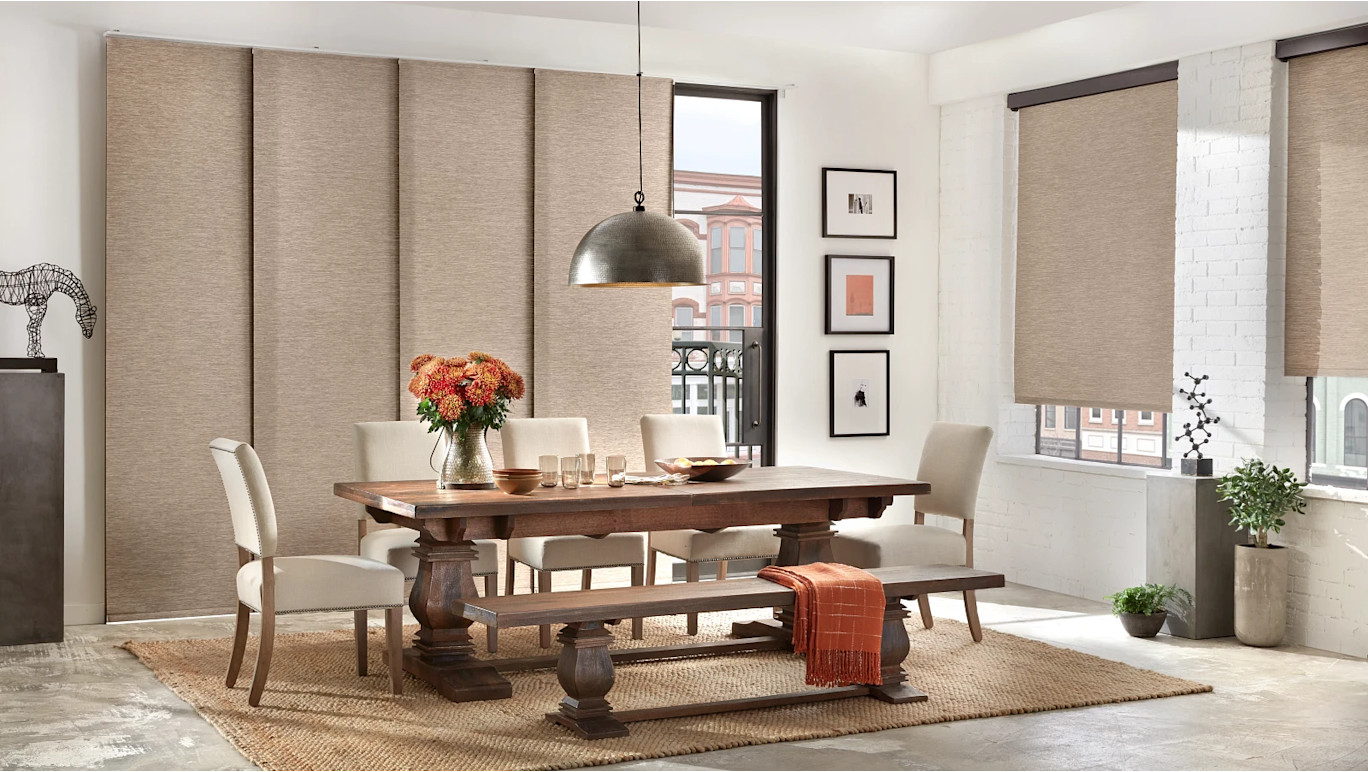 Window Light Deviders Panel Track Ceiling Mount Room Divider | Shelly Lighting