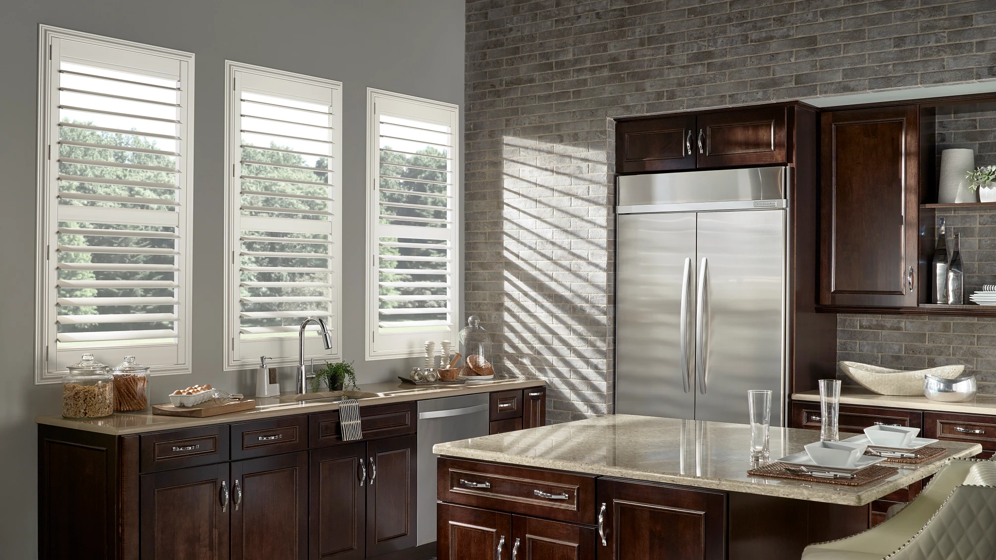 Eclipse Polyresin Window Shutters