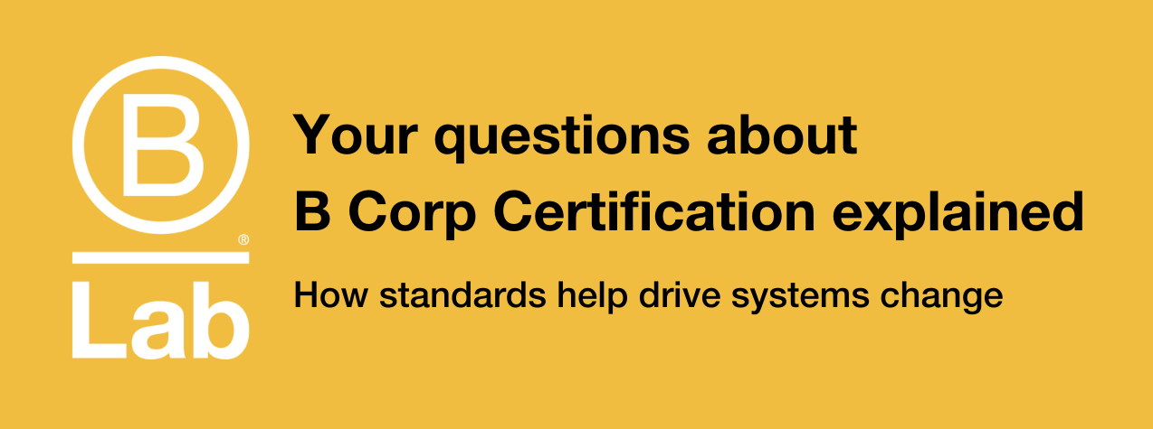 Your Questions About B Corp Certification Explained.