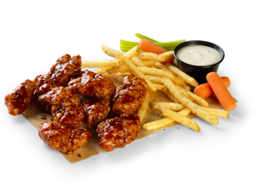 10 Boneless Wings + Fries $ - Nearby For Delivery or Pick Up | Buffalo  Wild Wings