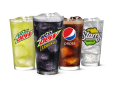 Fountain Drink Lineup with Starry Transparent