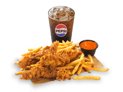 3 Piece Hand-Breaded Tenders Lunch Combo