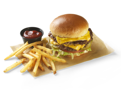 All American Cheeseburger + Fries