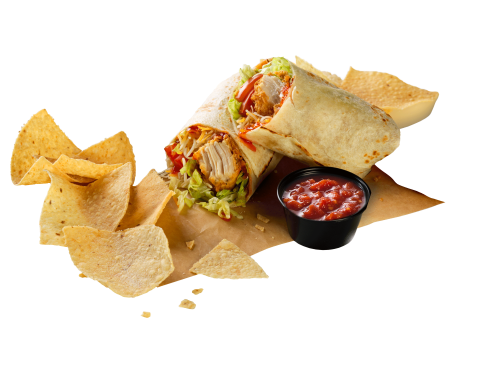 Classic Chicken Wrap Chips & Salsa NEW