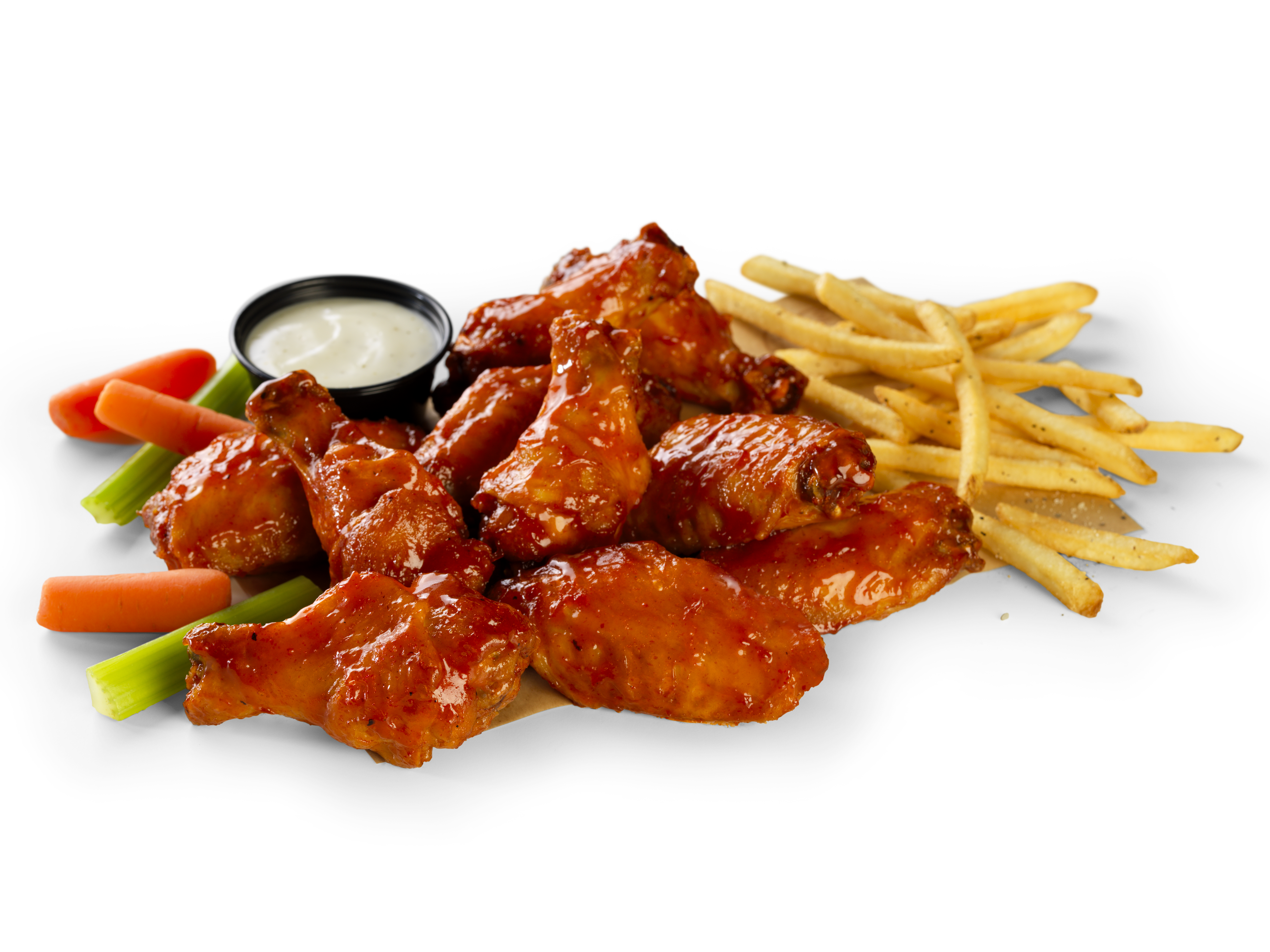 20 Boneless + 20 Traditional Wings + Fries - Nearby For Delivery or Pick Up