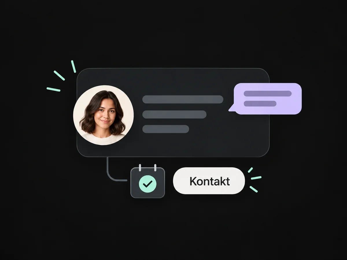 Example: A customer record keeps a conversation and the next appointment together.