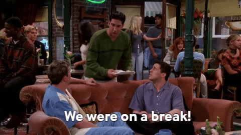 We were on a break! GIF