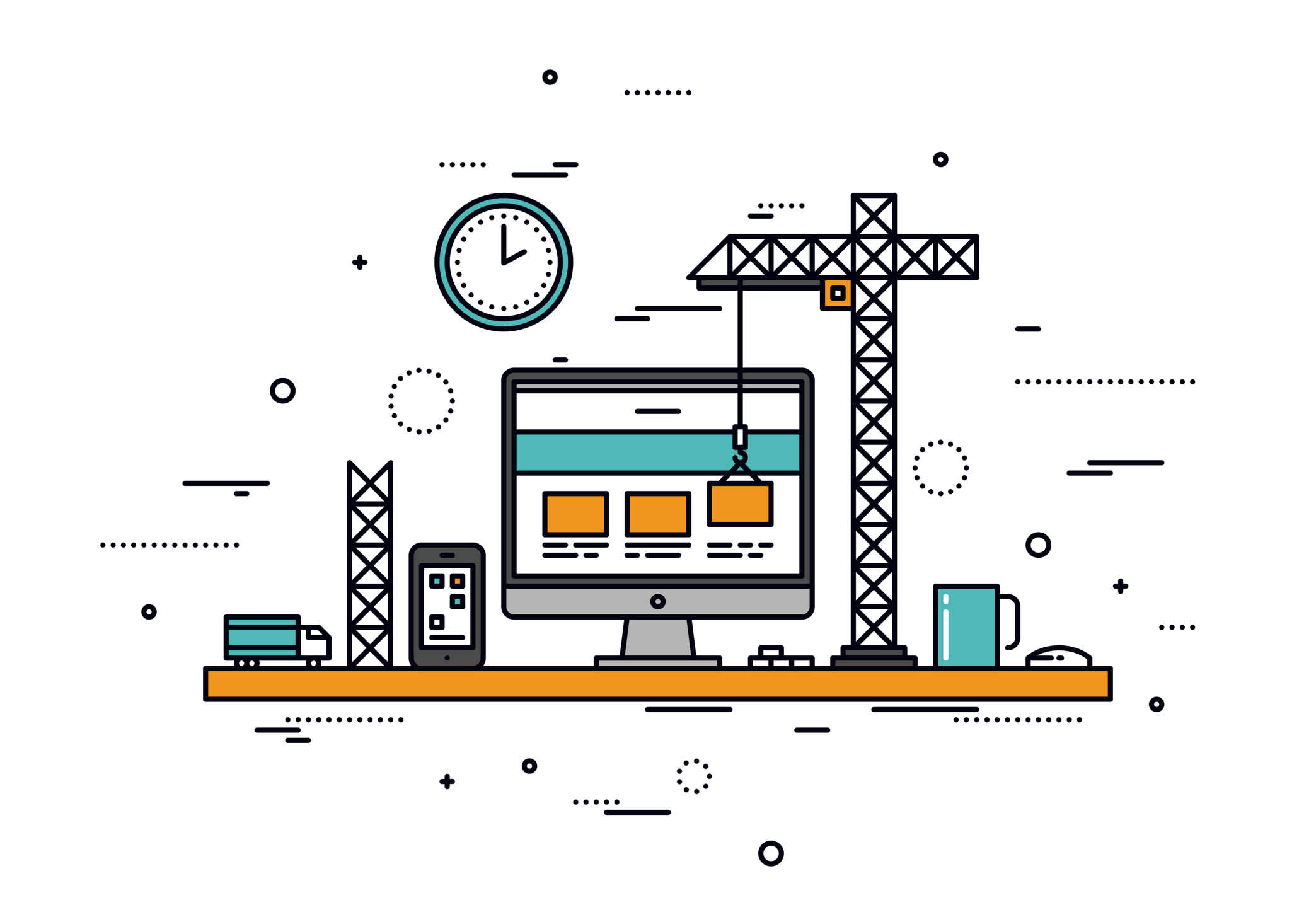 website construction animation