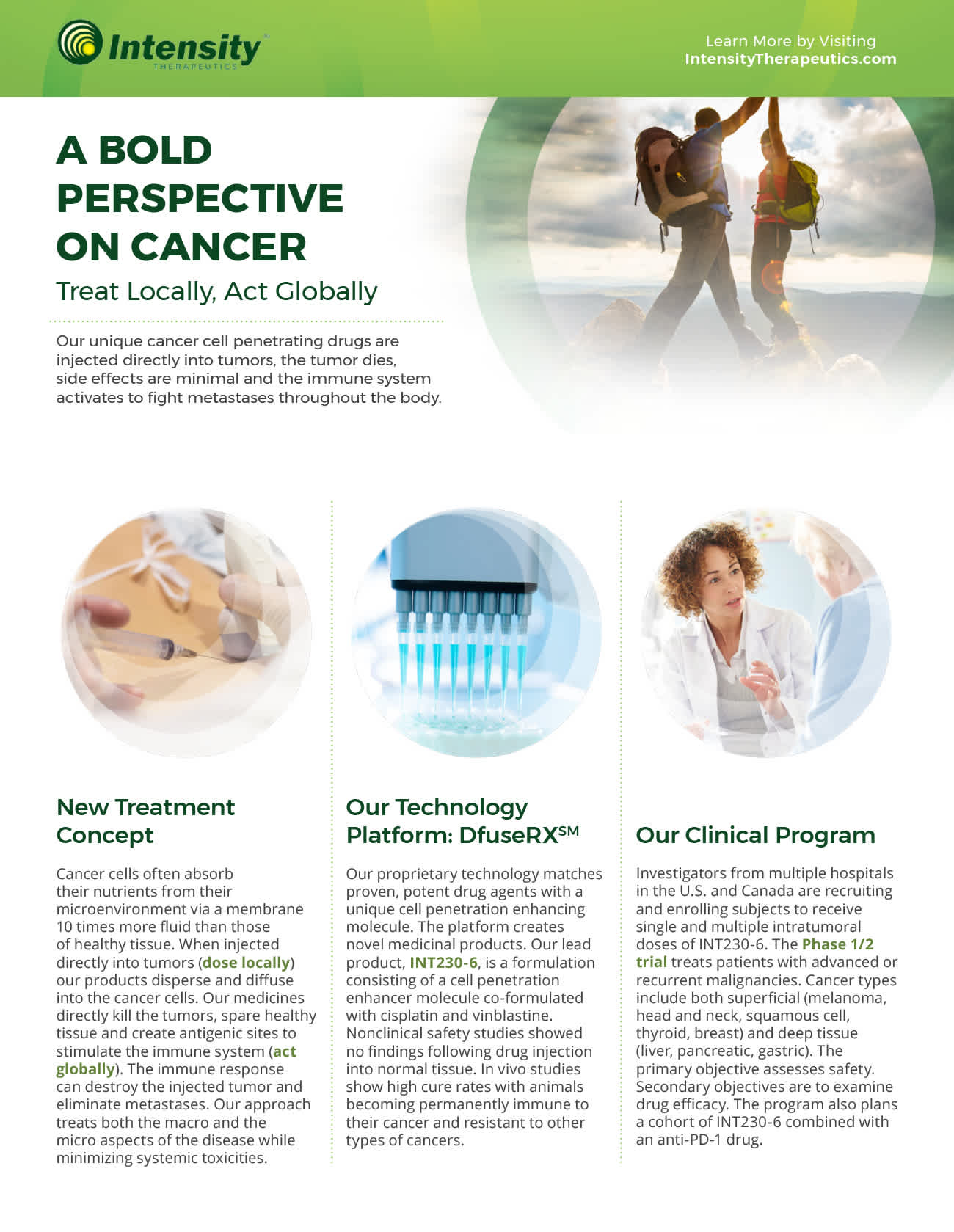 Intensity Therapeutics – Intensity Fact Sheet Web Use 1