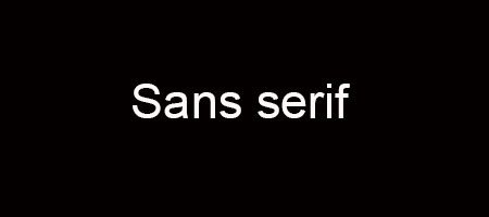 Font: sans-serif