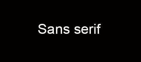 Font: sans-serif