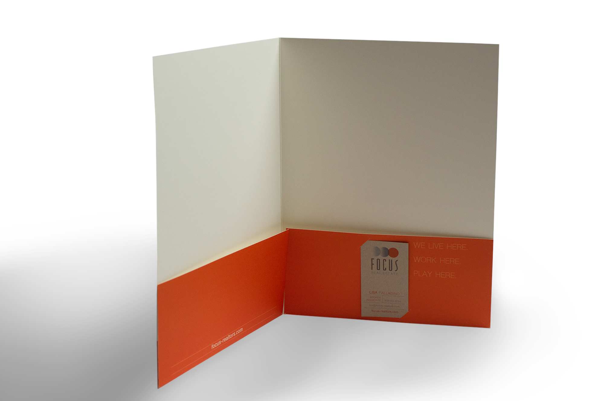 Focus Real Estate – Pocket Folder Open