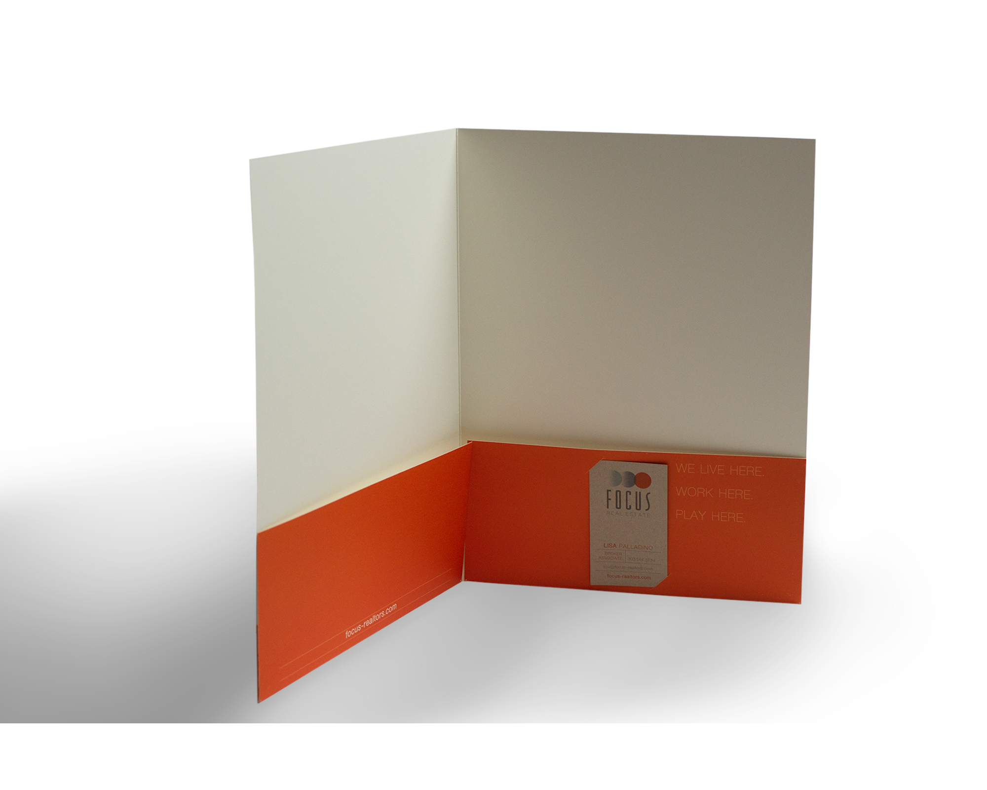 Focus Real Estate – Pocket Folder Open