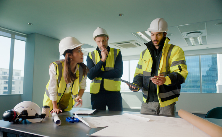 Construction firm planning projects