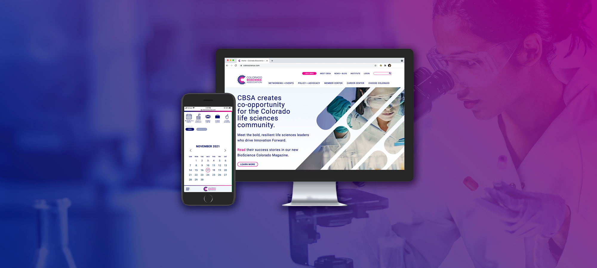 Colorado BioScience Association – Hero Image