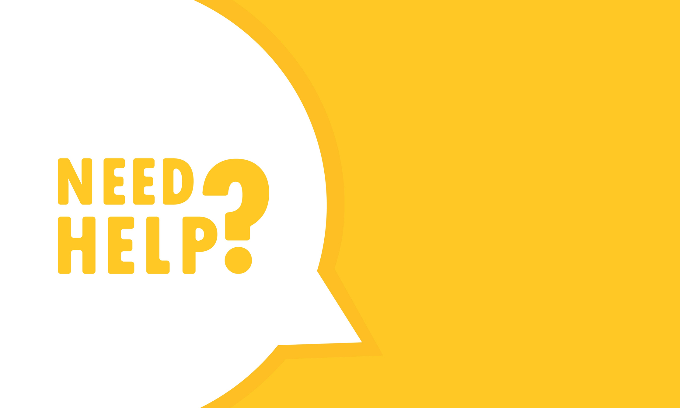 Need Help. Post speech bubble banner. Can be used for business, marketing and advertising. Need Help promotion text. Vector EPS 10. Isolated on white background. | Watermark