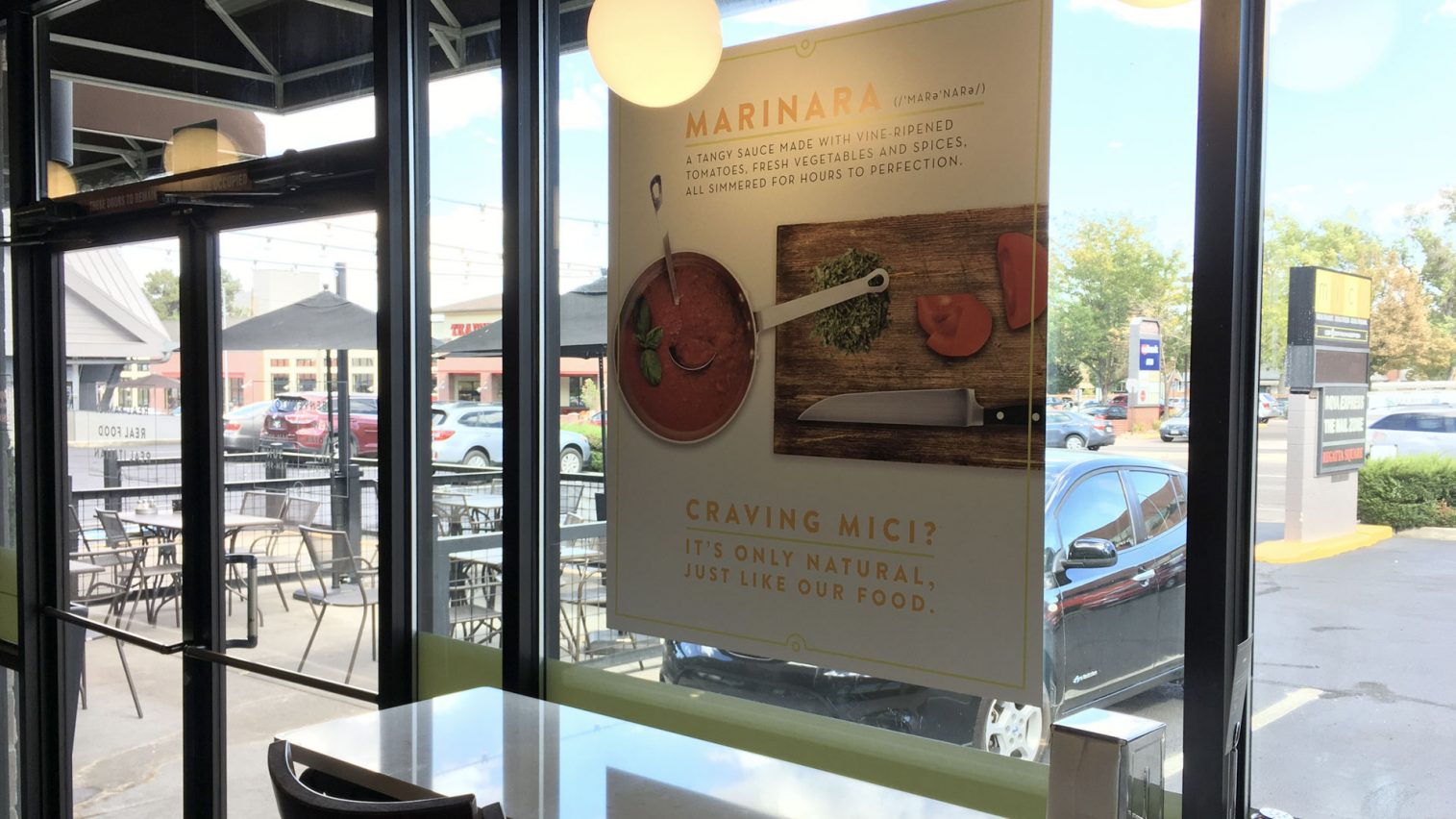 Mici Italian Restaurant Signage