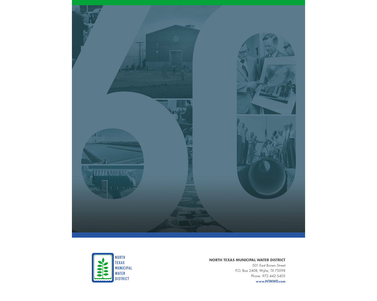 North Texas Municipal Water District – 2016 Annual Report – Back Cover