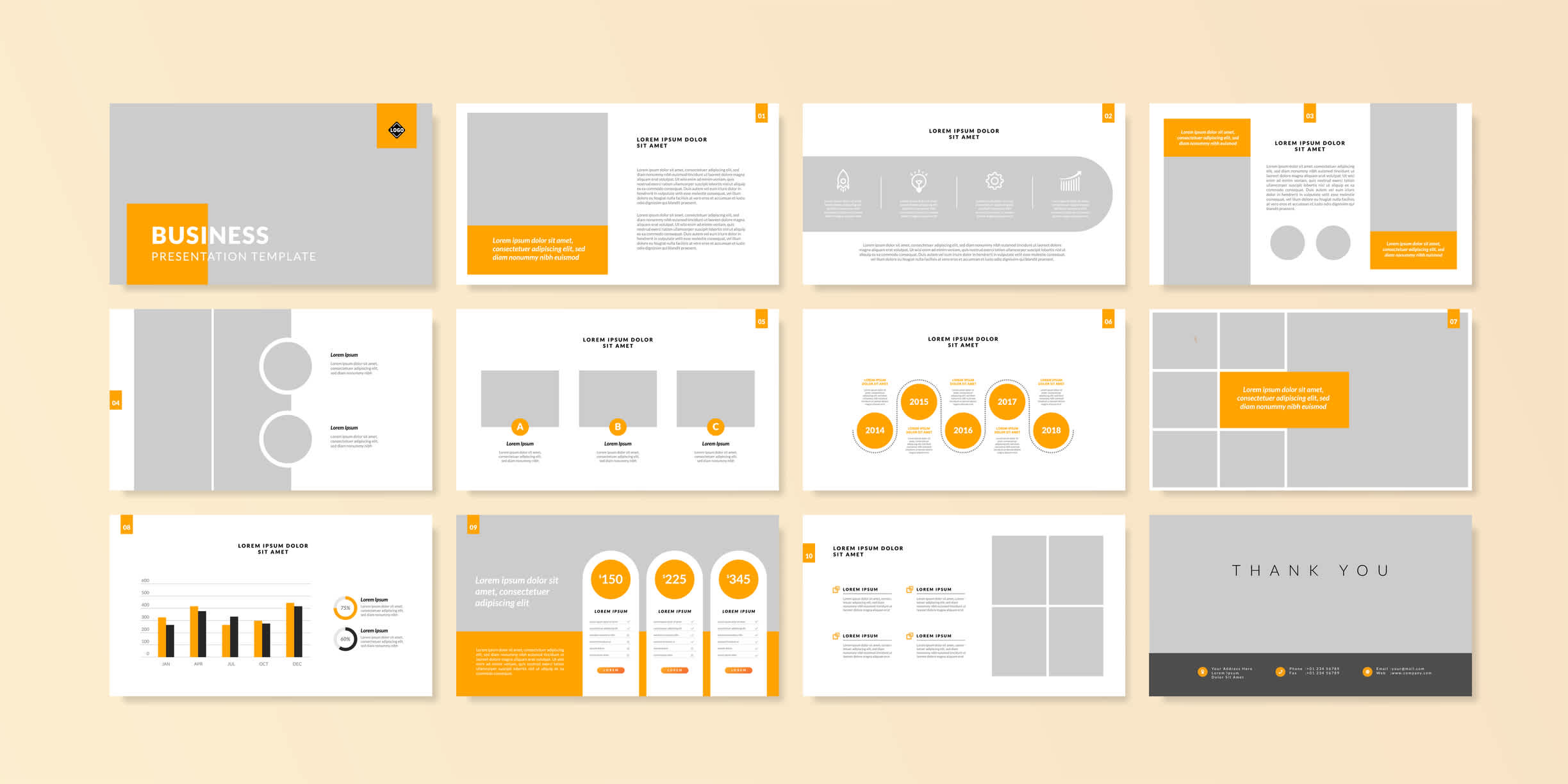 Business minimal slides presentation background template. business presentation template. |Watermark