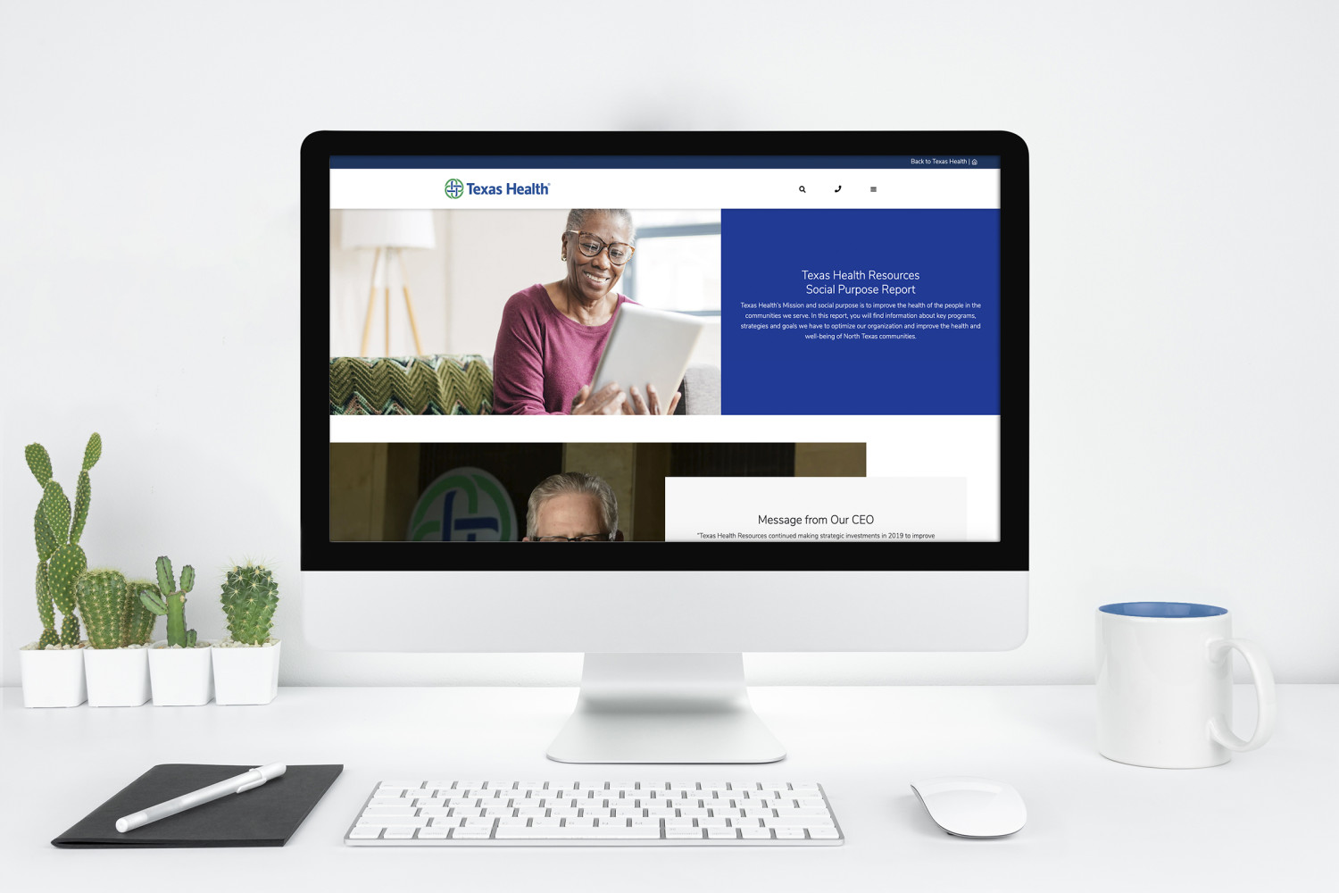 Texas Health Resources – microsite at a glance