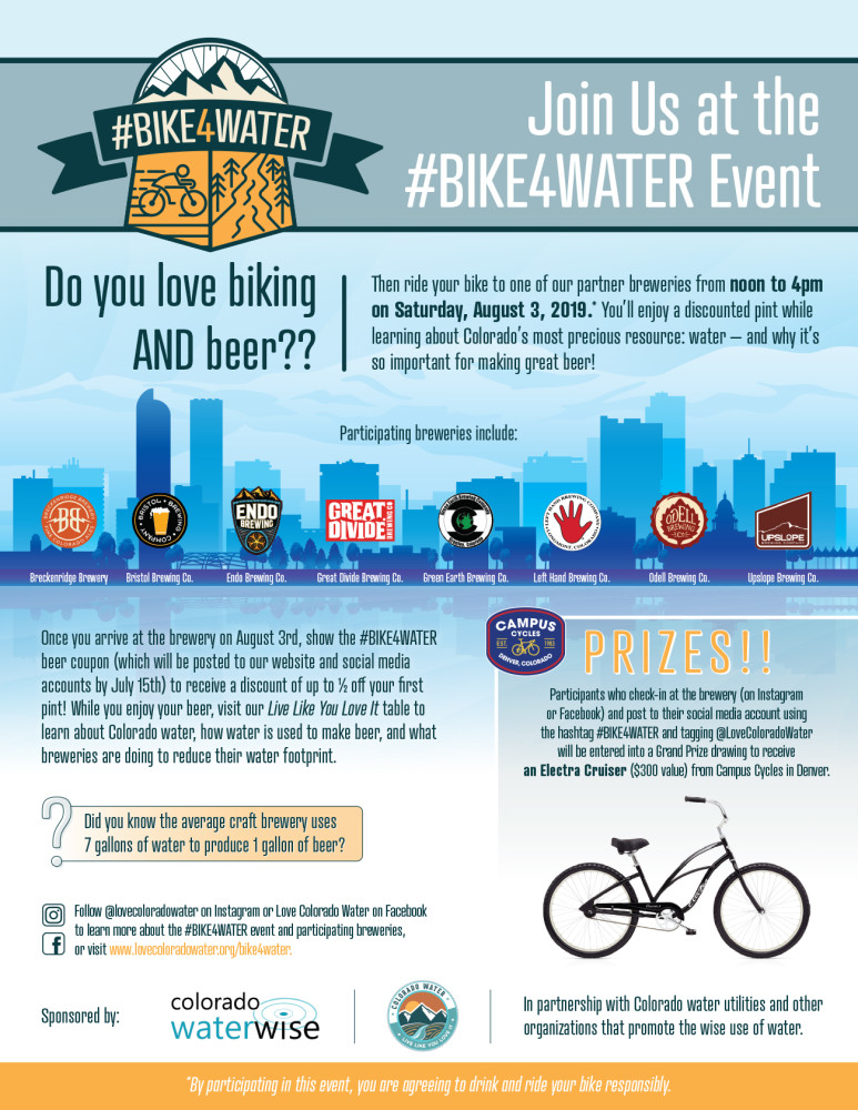 Colorado WaterWise – Bike4Water Flyer