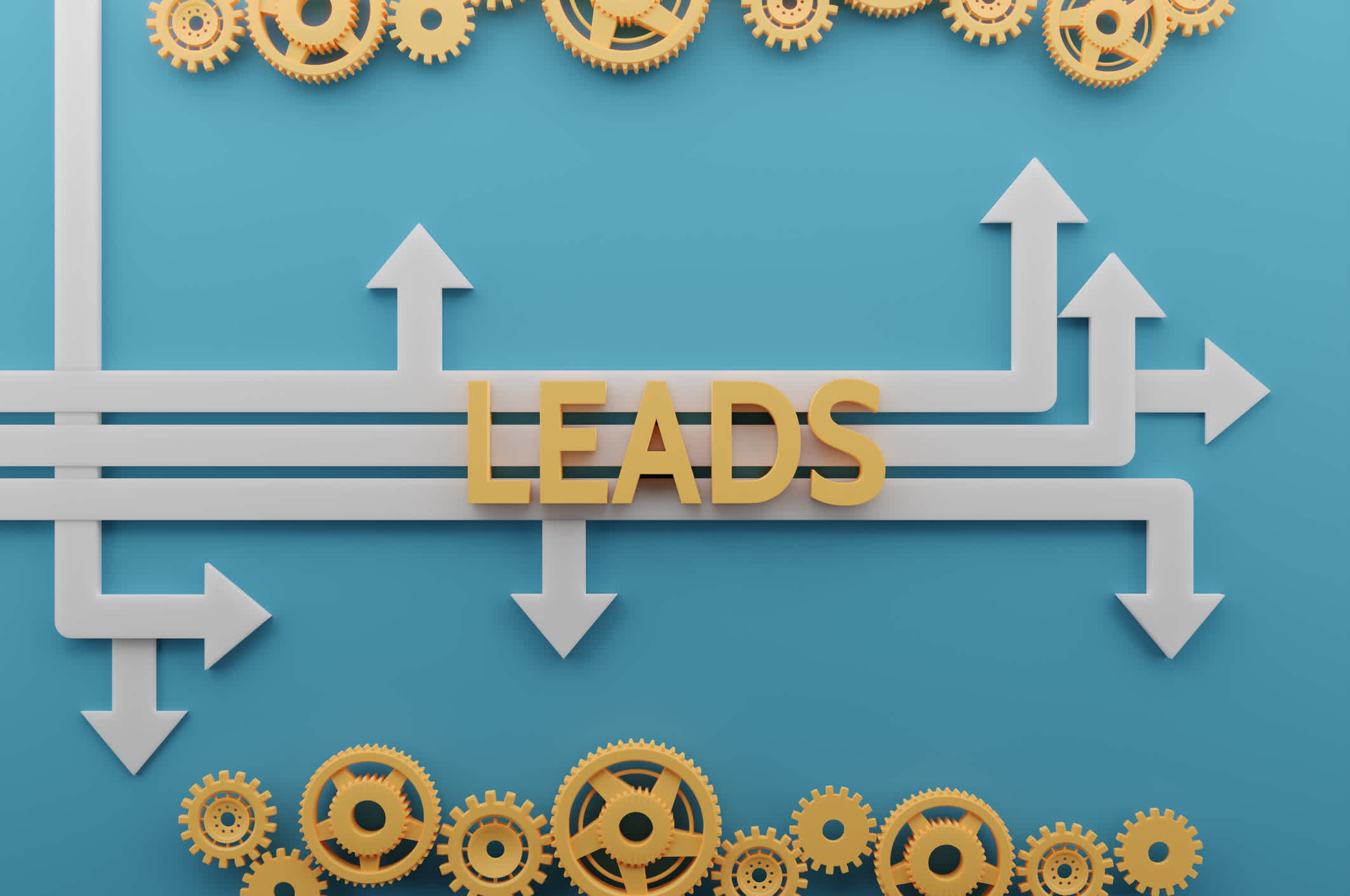 b2b sales leads all follow a different path graphic