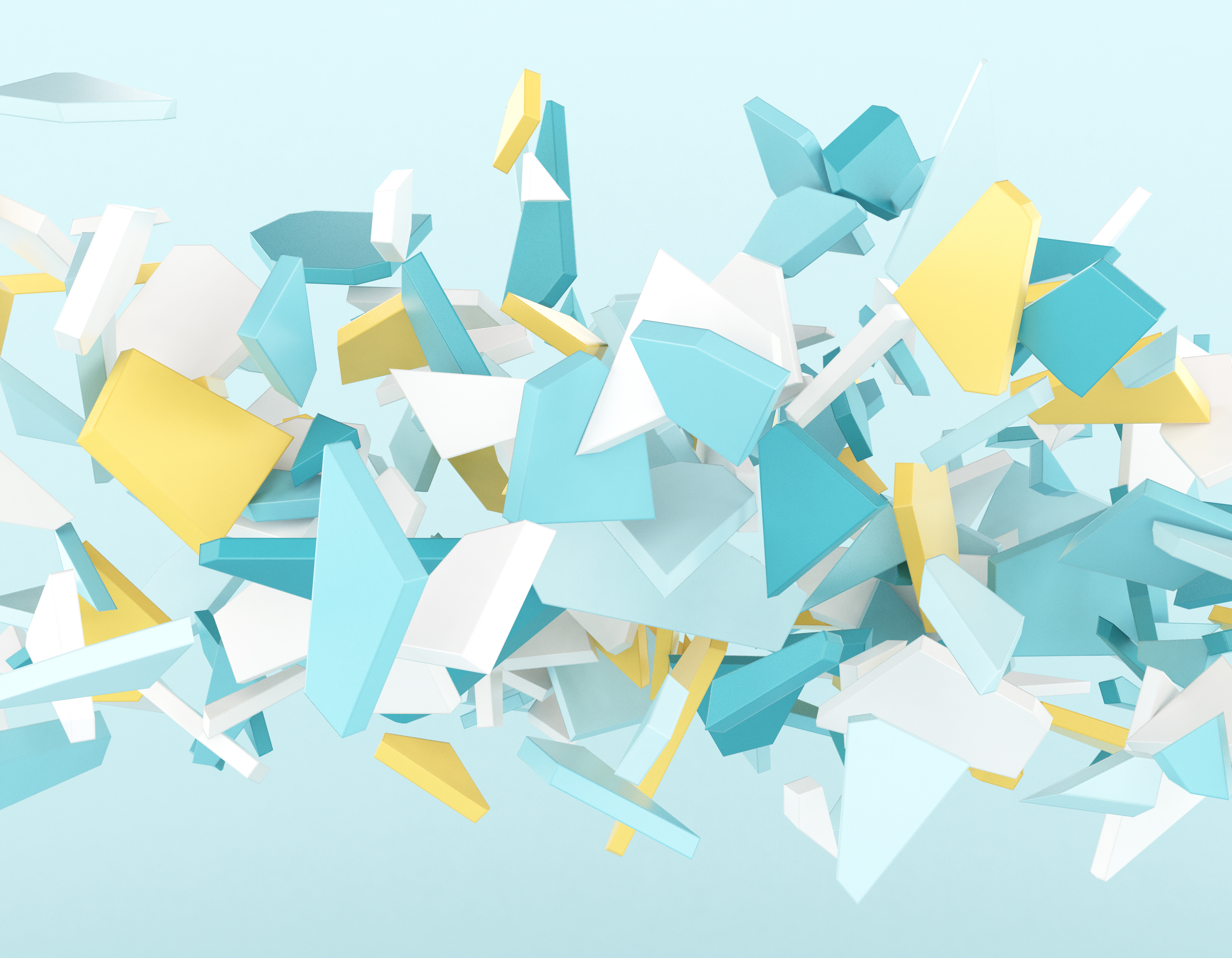 Visualization representing data fragmentation in marketing