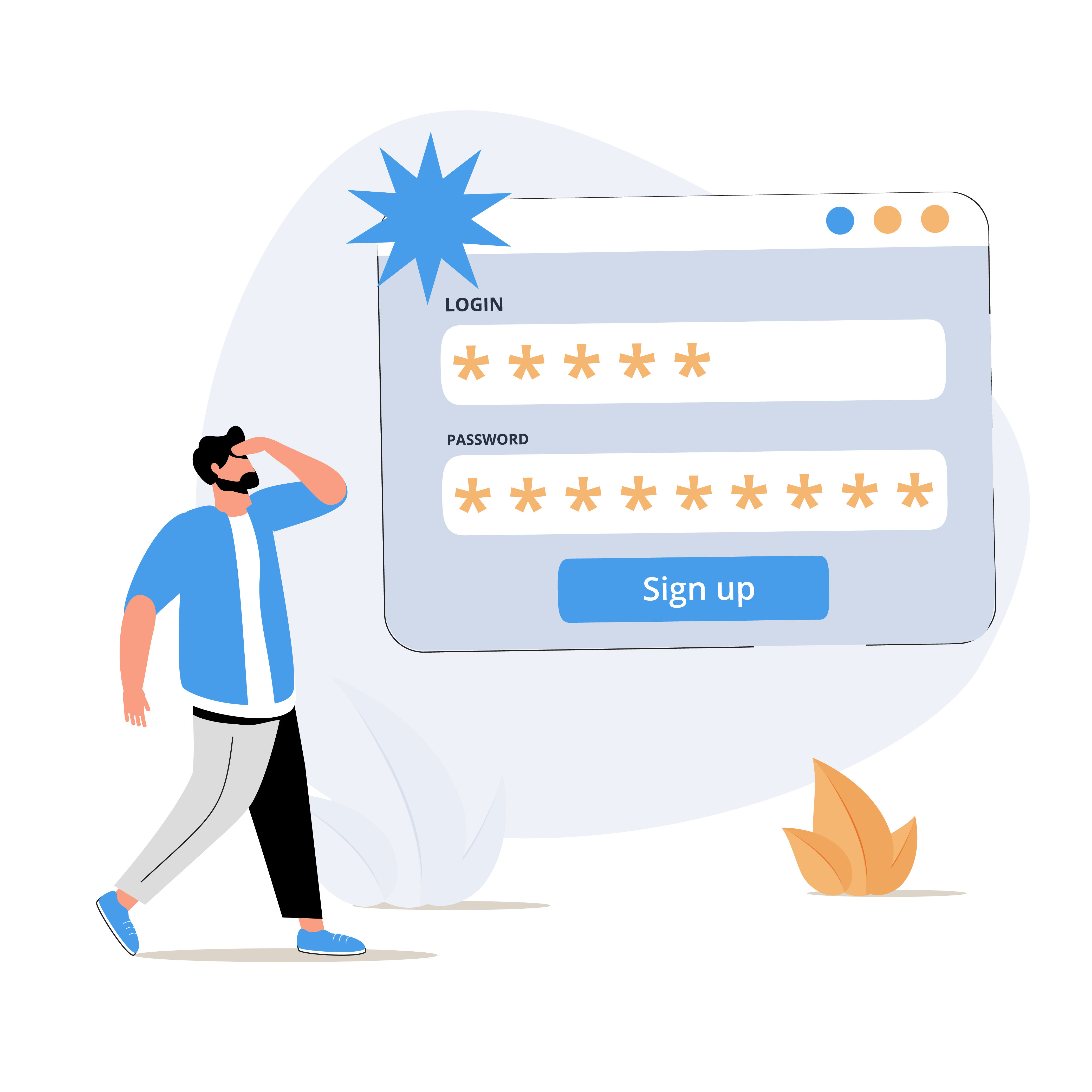  Illustrated image of an example of squeeze page gated content.