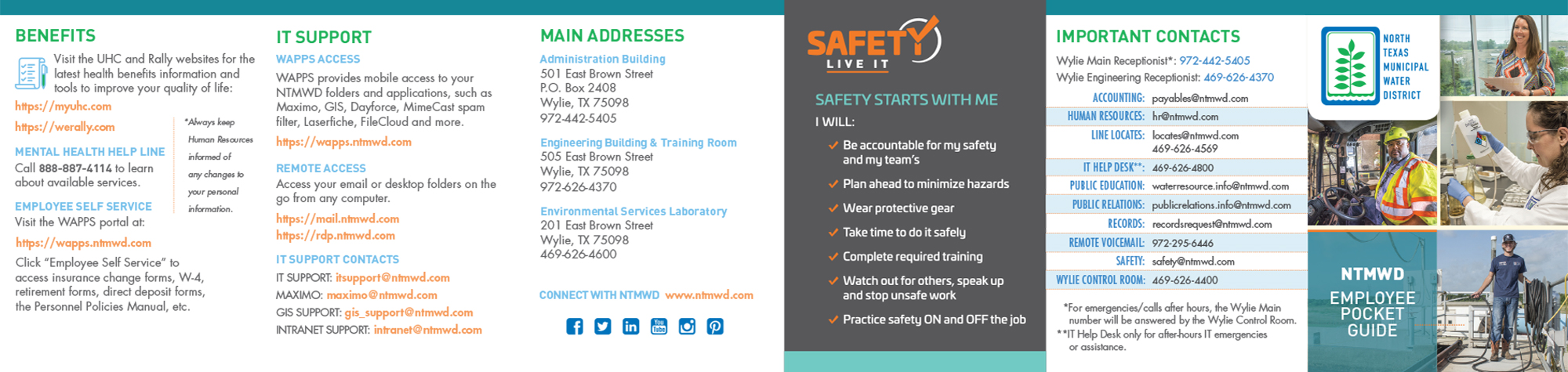 North Texas Municipal Water District – Core Values and Safety Tips 2