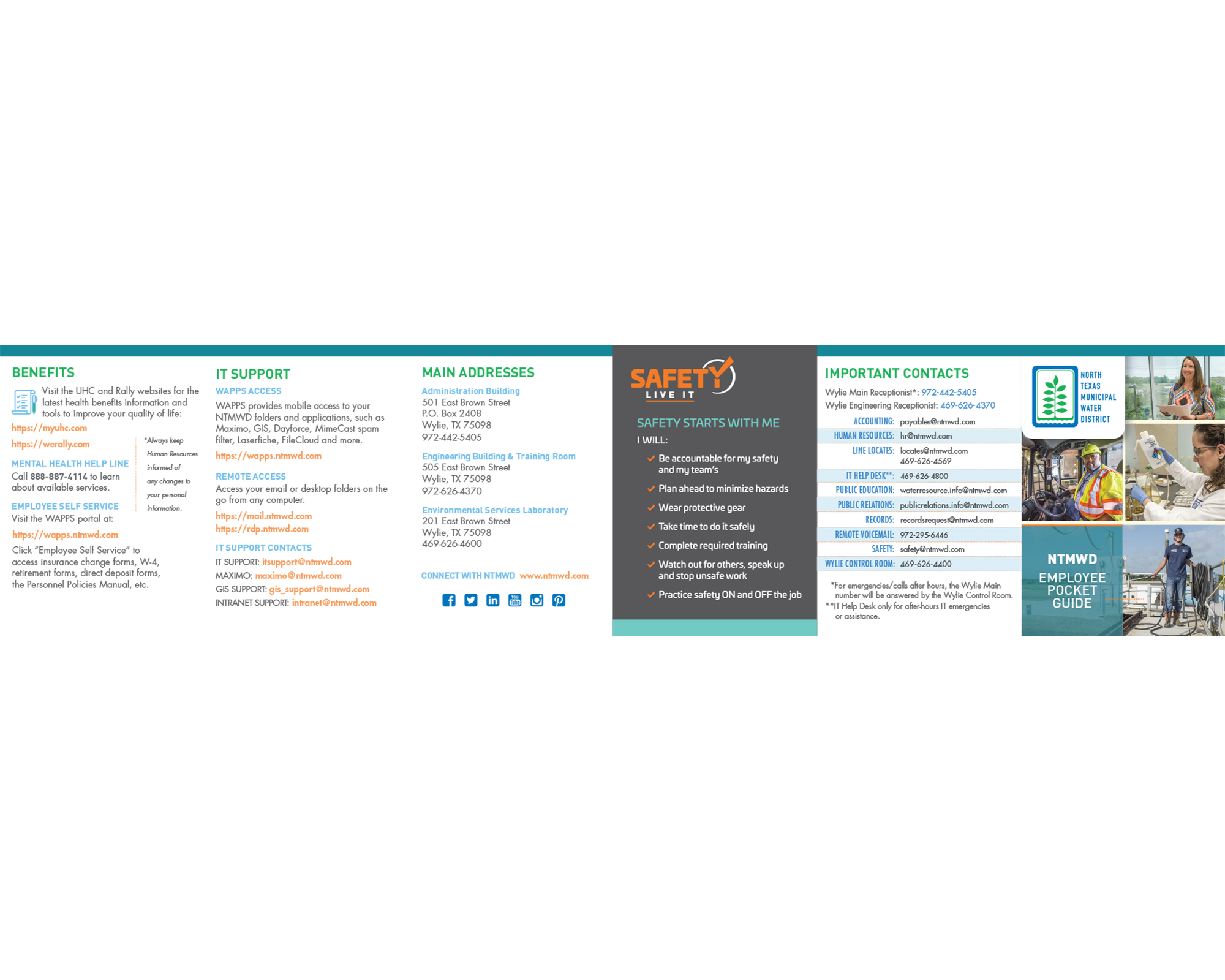 North Texas Municipal Water District – Core Values and Safety Tips 2