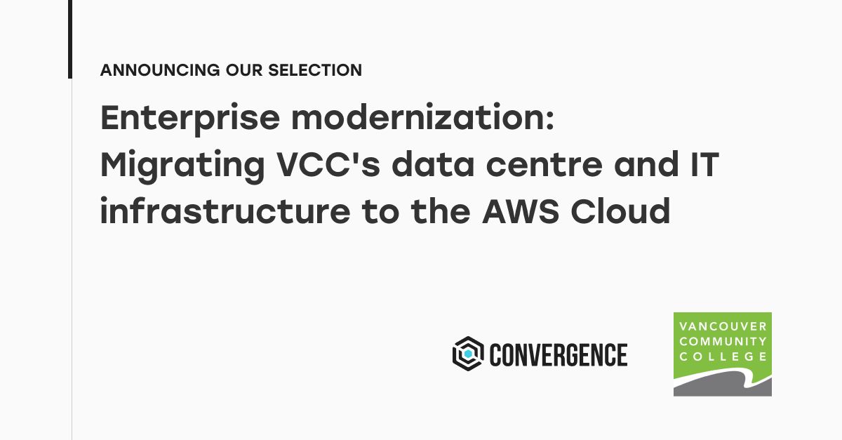 Convergence Awarded VCC Datacenter Cloud Migration Contract