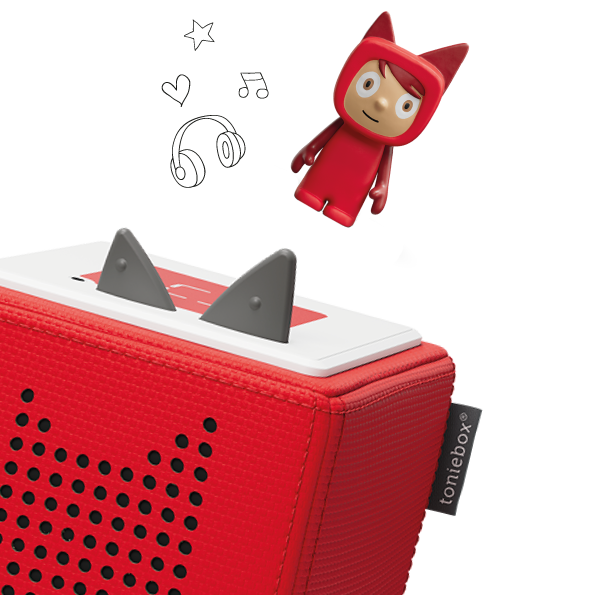 tonies Toniebox Kit de démarrage avec 1 figurine créative – Lecteur audio  pour livres audio et chansons pour enfants, boîte à musique sans fil facile  à utiliser et haut-parleur, 7 heures, bleu
