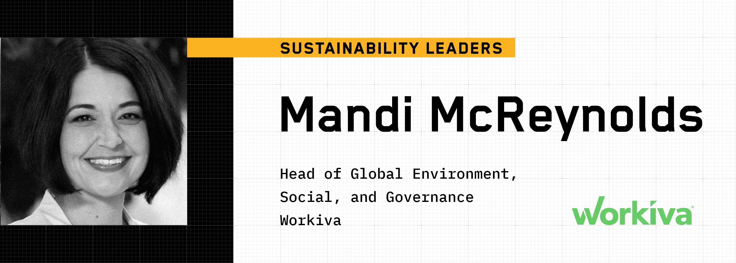 Mandi Mcreynolds, Head of Global Environment, Social, and Governance at Workiva