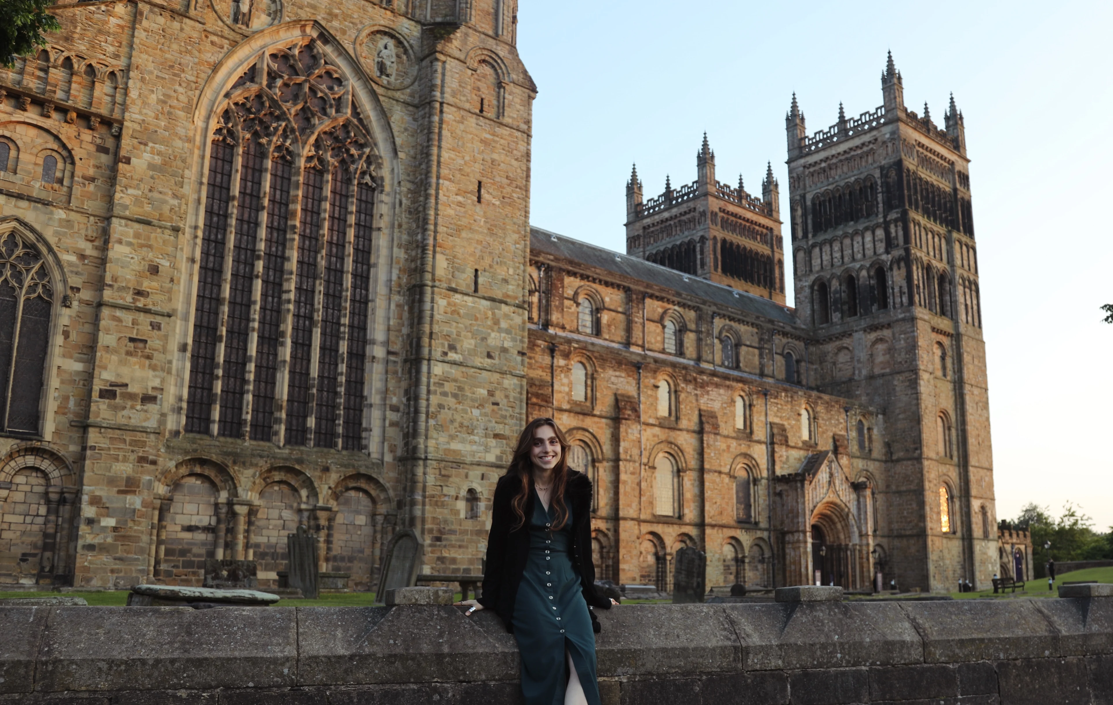 Caitlin at Durham Cathedral