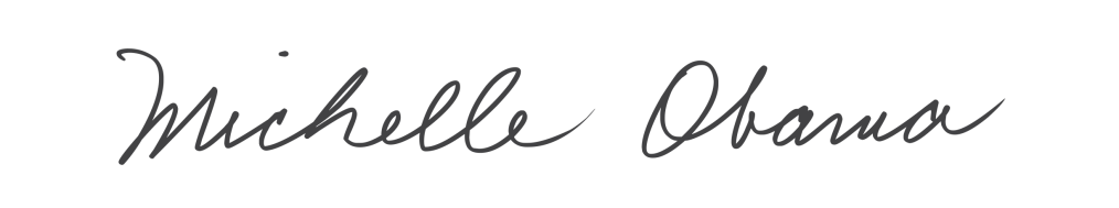 Michelle Obama signature