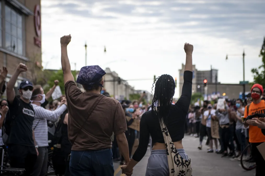 Activists In Chicago Protest Police Brutality In Death Of George Floyd