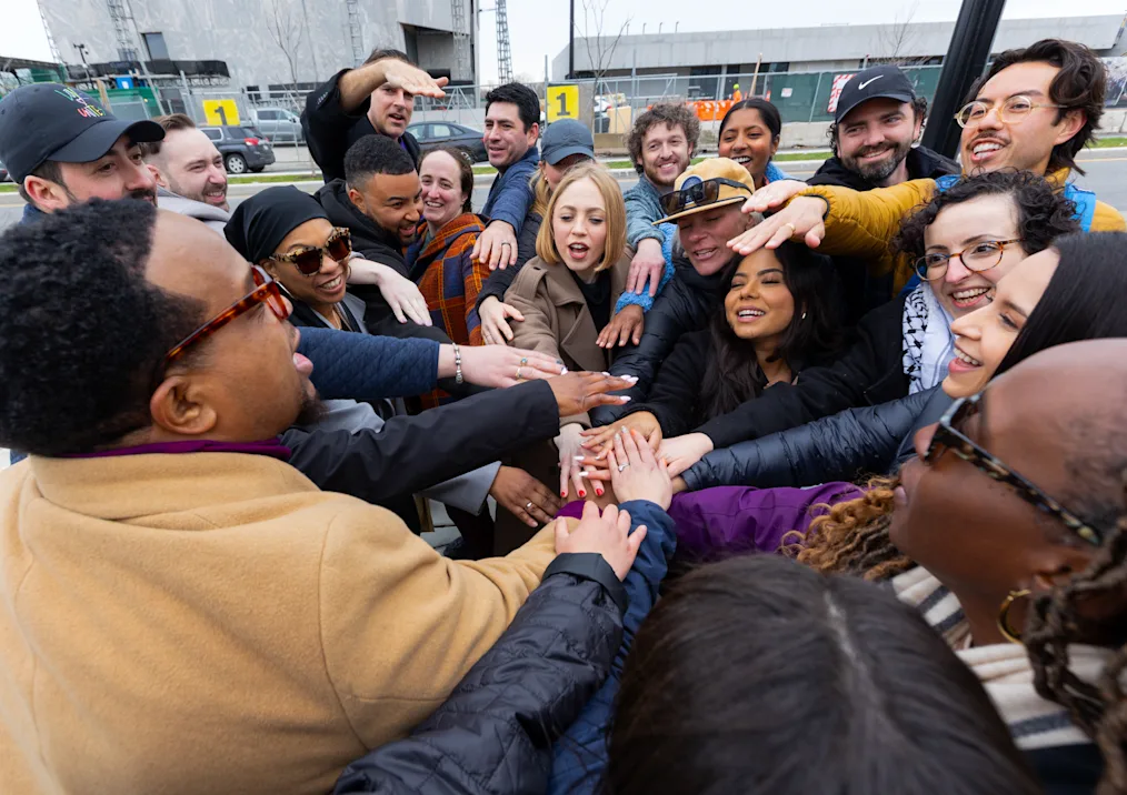 Obama Foundation Leaders USA program participants, all have a range of ages, backgrounds, and light to dark skin tones, put their hands together for a cheer in front of the Obama Presidential Center campus during a South Side tour of Chicago on April 5, 2025.​​​​‌﻿‍﻿​‍​‍‌‍﻿﻿‌﻿​‍‌‍‍‌‌‍‌﻿‌‍‍‌‌‍﻿‍​‍​‍​﻿‍‍​‍​‍‌‍​﻿‌‍﻿﻿‌‍﻿‍‌﻿‌​‌‍‌‌‌‍﻿‍‌﻿‌​‌‍‌‍‌﻿‌‌‌‍﻿​​‍﻿‍‌‍​﻿‌‍﻿﻿‌‍﻿‌​‍​‍​‍﻿​​‍​‍‌‍‍​‌﻿​‍‌‍‌‌‌‍‌‍​‍​‍​﻿‍‍​‍​‍‌‍‍​‌﻿‌​‌﻿‌​‌﻿​​‌﻿​﻿​﻿‍‍​‍﻿﻿​‍﻿﻿‌‍​‌‌﻿​​‌﻿​​​‍﻿‍‌‍​﻿‌‍﻿﻿‌‍﻿‍‌﻿‌​‌‍‌‌‌‍﻿‍‌﻿‌​‌‍‌‍‌﻿‌‌‌‍﻿​​‍﻿‍‌‍​﻿‌‍﻿﻿‌‍﻿‌​‍﻿﻿‌﻿​﻿‌﻿​​‌‍​‌‌‍​﻿‌‍‌‌‌﻿​﻿​‍﻿﻿‌‍﻿​​﻿‌﻿‌‍‍​​﻿‌‌​﻿‍‌‌‍‍​‌‍‌‍‌‍﻿‍‌‍﻿​‌﻿‍​‌‍‍‍‌﻿‍​​‍﻿﻿‌‍‌‌‌‍﻿‍‌﻿‌‍‌‍‍‌‌﻿​‍‌‍﻿﻿‌‍﻿‍‌‍﻿‌‌‍‌‌‌‍﻿‍‌﻿‌​‌﻿​﻿​‍﻿﻿‌‍﻿‌‌‍​‌‌﻿​﻿‌﻿‌​‌‍‌‌‌﻿​‍​‍﻿﻿‌‍‌‌‌‍﻿‍‌﻿‌​‌﻿​‍‌‍‍‌‌‍‌‌‌﻿​﻿​‍﻿﻿​﻿‌‌‌﻿​‍​﻿‍​‌‌​​​﻿​‌​﻿‌‍‌​​‍‌​﻿​‌‍﻿‍‌﻿‍‌‌​​‍‌‌‌﻿‌​‌﻿‌​‌‍‌​﻿﻿‌﻿​‌‌﻿‍‌‌‍​﻿​﻿‌‌‌‍‌﻿‌﻿‍‌​﻿​﻿​‍﻿﻿​﻿﻿﻿‌‍‌‍‌‍﻿﻿‌‍​﻿‌﻿‌‌‌﻿​﻿‌‍‌‌‌‍‌​‌​‌‍‌‍‍‌‌‍‌‌‌‍﻿​‌‍‌​​﻿﻿‌‌‍​‌‌‍﻿​‌﻿‌​‌‌‌​‌‍‌‌‌﻿‍​‌﻿‌​​‍‌‍‌‍‌‍‌‍﻿﻿‌‍​﻿‌﻿‌‌‌﻿​﻿‌‍‌‌‌‍‌​‌​﻿​‌‍﻿﻿‌‍​﻿‌‍​‌‌‍﻿​‌‍‌‌​﻿﻿‌‌‍‌‌‌‍﻿‍​‍﻿‌‌‌‌‌‌‌​﻿​‍‌‍‌﻿​﻿‌‍﻿﻿‌﻿‌‌‌﻿​‍‌‍​﻿‌‍‌‌​﻿﻿‌‌﻿‌‍‌‍‌‌‌﻿​‍‌‍​﻿‌‍‌‌‌‍﻿​​‍﻿‌‌‍​﻿‌‍﻿﻿‌‍﻿‍‌﻿‌​‌‍‌‌‌‍﻿‍‌﻿‌​​‍﻿‌‌‍﻿​‌‍‍‌‌‍﻿‍‌‍‍﻿​‍​‍​‍﻿​​‍​‍‌‍​﻿‌‍﻿﻿‌‍﻿‍‌﻿‌​‌‍‌‌‌‍﻿‍‌﻿‌​‌‍‌‍‌﻿‌‌‌‍﻿​​‍​‍​﻿‍‍‌﻿‍﻿​‍​‍‌‍‌‌‌‍‌​‌‍‍‌‌﻿‌​‌‍﻿﻿‌﻿​‍‌​‍‌‌‍﻿‍‌﻿‌​‌‍‌‌‌﻿​‍‌‍‌‍‌‍​‌‌‍​﻿‌‍‌‌​‍​‍​﻿‍‍‌﻿‍﻿​‍​‍‌﻿‌﻿‌‍‍‌‌‍‌​‌‍‌﻿‌‍‌‌‌﻿‌​‌​‍‌‌‍‌​​‍​‍​﻿‍‍​‍​‍‌‍﻿‌‌﻿‌‌‌‍﻿​‌﻿‌​‌‍‍‌‌﻿​​‌‍﻿​‌‍‌‌‌​﻿​‌‍‍‌‌‍﻿‍‌‍‌‌​‍​‍​‍﻿​​‍​‍‌﻿‌﻿‌‍‍‌‌‍‌​‌‍‌﻿‌‍‌‌‌﻿‌​‌​﻿‍‌‍​‌‌‍﻿‌‌‍‌‌‌﻿​﻿‌﻿​​‌‍​‌‌‍​﻿‌‍‌‌​‍​‍​﻿‍‍​‍​‍‌‍​‍‌﻿‌‌‌‍‍‌‌‍﻿​‌﻿‌​‌‍‍‌‌‍﻿‍​‍​‍‌﻿﻿‌​‍﻿​​‍​‍‌‍‌‍‌‍‍‌‌‍‌‌‌‍﻿​‌‍‌​‌‌‌​‌﻿‍‌‌﻿​​‌‍‌‌​‍​‍​﻿‍‍​‍​‍‌‌‌​‌‍‌‌‌﻿‍​‌﻿‌​​‍​‍‌﻿﻿‌‌﻿﻿‌