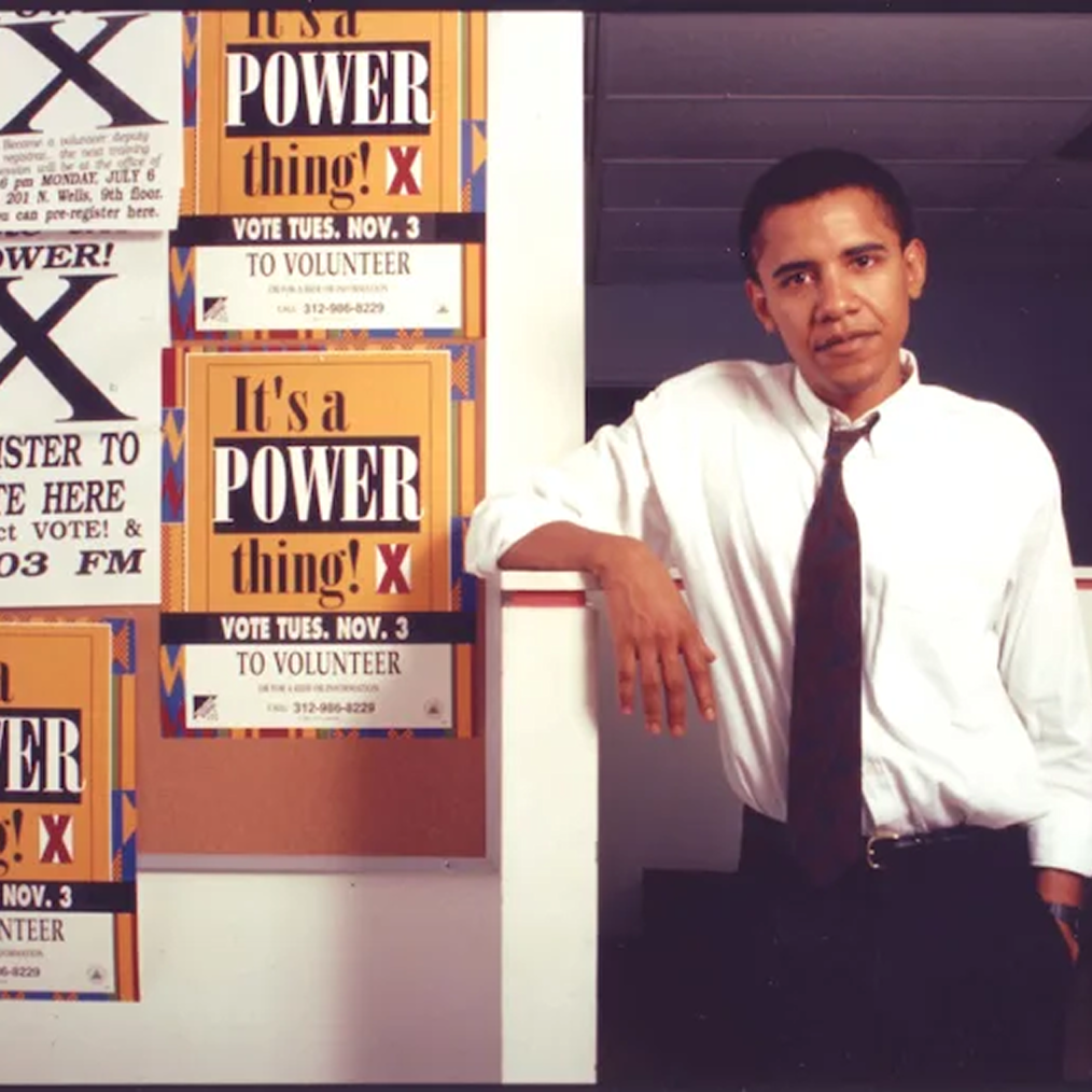 Image of a young President Obama