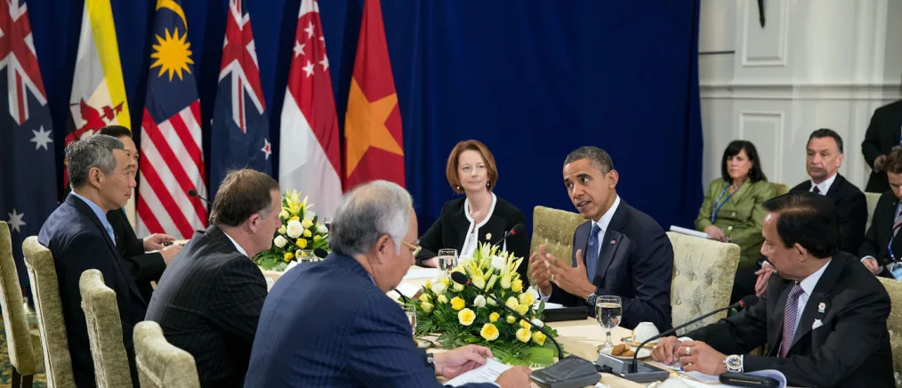 President Barack Obama attends the Trans-Pacific Partnership (TPP) meeting