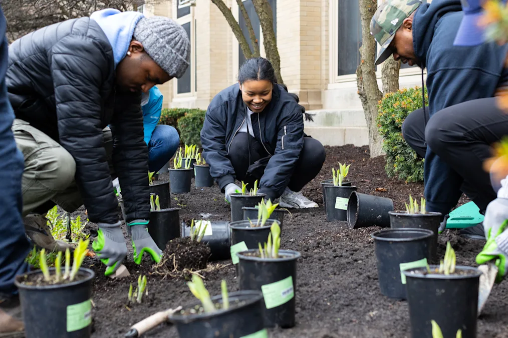 A group of Black people with a range of medium to dark skin tones plant hostas at Hyde Park Academy during an Earth Day on the South Side event hosted by The Obama Foundation on April 19, 2025.​​​​‌﻿‍﻿​‍​‍‌‍﻿﻿‌﻿​‍‌‍‍‌‌‍‌﻿‌‍‍‌‌‍﻿‍​‍​‍​﻿‍‍​‍​‍‌‍​﻿‌‍﻿﻿‌‍﻿‍‌﻿‌​‌‍‌‌‌‍﻿‍‌﻿‌​‌‍‌‍‌﻿‌‌‌‍﻿​​‍﻿‍‌‍​﻿‌‍﻿﻿‌‍﻿‌​‍​‍​‍﻿​​‍​‍‌‍‍​‌﻿​‍‌‍‌‌‌‍‌‍​‍​‍​﻿‍‍​‍​‍‌‍‍​‌﻿‌​‌﻿‌​‌﻿​​‌﻿​﻿​﻿‍‍​‍﻿﻿​‍﻿﻿‌‍​‌‌﻿​​‌﻿​​​‍﻿‍‌‍​﻿‌‍﻿﻿‌‍﻿‍‌﻿‌​‌‍‌‌‌‍﻿‍‌﻿‌​‌‍‌‍‌﻿‌‌‌‍﻿​​‍﻿‍‌‍​﻿‌‍﻿﻿‌‍﻿‌​‍﻿﻿‌﻿​﻿‌﻿​​‌‍​‌‌‍​﻿‌‍‌‌‌﻿​﻿​‍﻿﻿‌‍﻿​​﻿‌﻿‌‍‍​​﻿‌‌​﻿‍‌‌‍‍​‌‍‌‍‌‍﻿‍‌‍﻿​‌﻿‍​‌‍‍‍‌﻿‍​​‍﻿﻿‌‍‌‌‌‍﻿‍‌﻿‌‍‌‍‍‌‌﻿​‍‌‍﻿﻿‌‍﻿‍‌‍﻿‌‌‍‌‌‌‍﻿‍‌﻿‌​‌﻿​﻿​‍﻿﻿‌‍﻿‌‌‍​‌‌﻿​﻿‌﻿‌​‌‍‌‌‌﻿​‍​‍﻿﻿‌‍‌‌‌‍﻿‍‌﻿‌​‌﻿​‍‌‍‍‌‌‍‌‌‌﻿​﻿​‍﻿﻿​﻿‌‌‌‌‍‍‌‍‍‌‌​﻿‌‌‌‍​‌​​‍‌‌‌‌‌﻿​﻿‌‌‌‍‌‌​‌‌‌‌‌‌​‌﻿‌‌‌‌‌​​‌‌‍​‌‌​﻿‌‌‍​﻿‌‍‍﻿‌﻿​﻿‌﻿‍‌‌﻿‌‍‌​‌﻿​‍﻿﻿​﻿﻿﻿‌‍‌‍‌‍﻿﻿‌‍​﻿‌﻿‌‌‌﻿​﻿‌‍‌‌‌‍‌​‌​‌‍‌‍‍‌‌‍‌‌‌‍﻿​‌‍‌​​﻿﻿‌‌‍​‌‌‍﻿​‌﻿‌​‌‌‌​‌‍‌‌‌﻿‍​‌﻿‌​​‍‌‍‌‍‌‍‌‍﻿﻿‌‍​﻿‌﻿‌‌‌﻿​﻿‌‍‌‌‌‍‌​‌​﻿​‌‍﻿﻿‌‍​﻿‌‍​‌‌‍﻿​‌‍‌‌​﻿﻿‌‌‍‌‌‌‍﻿‍​‍﻿‌‌‌‌‌‌‌​﻿​‍‌‍‌﻿​﻿‌‍﻿﻿‌﻿‌‌‌﻿​‍‌‍​﻿‌‍‌‌​﻿﻿‌‌﻿‌‍‌‍‌‌‌﻿​‍‌‍​﻿‌‍‌‌‌‍﻿​​‍﻿‌‌‍​﻿‌‍﻿﻿‌‍﻿‍‌﻿‌​‌‍‌‌‌‍﻿‍‌﻿‌​​‍﻿‌‌‍﻿​‌‍‍‌‌‍﻿‍‌‍‍﻿​‍​‍​‍﻿​​‍​‍‌‍​﻿‌‍﻿﻿‌‍﻿‍‌﻿‌​‌‍‌‌‌‍﻿‍‌﻿‌​‌‍‌‍‌﻿‌‌‌‍﻿​​‍​‍​﻿‍‍‌﻿‍﻿​‍​‍‌‍‌‌‌‍‌​‌‍‍‌‌﻿‌​‌‍﻿﻿‌﻿​‍‌​‍‌‌‍﻿‍‌﻿‌​‌‍‌‌‌﻿​‍‌‍‌‍‌‍​‌‌‍​﻿‌‍‌‌​‍​‍​﻿‍‍‌﻿‍﻿​‍​‍‌﻿‌﻿‌‍‍‌‌‍‌​‌‍‌﻿‌‍‌‌‌﻿‌​‌​‍‌‌‍‌​​‍​‍​﻿‍‍​‍​‍‌‍﻿‌‌﻿‌‌‌‍﻿​‌﻿‌​‌‍‍‌‌﻿​​‌‍﻿​‌‍‌‌‌​﻿​‌‍‍‌‌‍﻿‍‌‍‌‌​‍​‍​‍﻿​​‍​‍‌﻿‌﻿‌‍‍‌‌‍‌​‌‍‌﻿‌‍‌‌‌﻿‌​‌​﻿‍‌‍​‌‌‍﻿‌‌‍‌‌‌﻿​﻿‌﻿​​‌‍​‌‌‍​﻿‌‍‌‌​‍​‍​﻿‍‍​‍​‍‌‍​‍‌﻿‌‌‌‍‍‌‌‍﻿​‌﻿‌​‌‍‍‌‌‍﻿‍​‍​‍‌﻿﻿‌​‍﻿​​‍​‍‌‍‌‍‌‍‍‌‌‍‌‌‌‍﻿​‌‍‌​‌‌‌​‌﻿‍‌‌﻿​​‌‍‌‌​‍​‍​﻿‍‍​‍​‍‌‌‌​‌‍‌‌‌﻿‍​‌﻿‌​​‍​‍‌﻿﻿‌‌﻿﻿‌