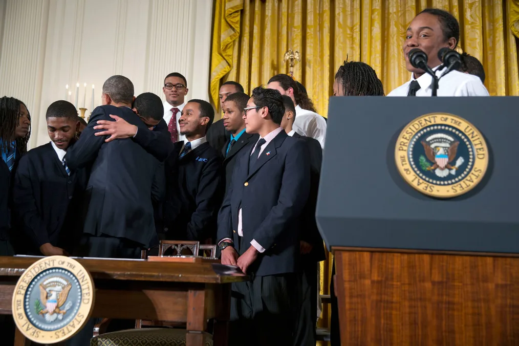 President Obama gives remarks at the My Brother's Keeper launch