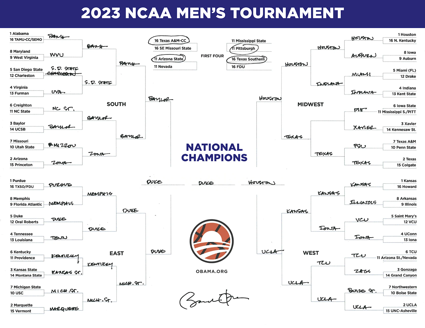 President Obama’s 2023 March Madness picks | The Obama Foundation