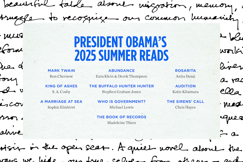 It's time for one of our favorite traditions: President Obama's 2025 list of top summer picks! Explore the literature that resonated with President Obama this season.